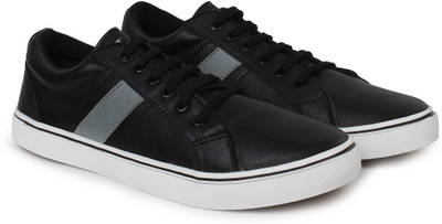 

BUWCH black casual shoe for mens&boys Sneakers For Men(Black