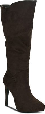 

Get Glamr Xaya Knee High Tops For Women(Brown