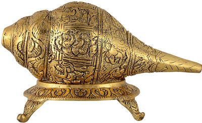 

Ambika Ent Decorative Showpiece - 12 cm(Gold Finish, Gold)