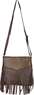 

WhiteAsh Women Evening/Party Brown PU Sling Bag