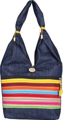

WhiteAsh Women Casual Multicolor Denim Tote