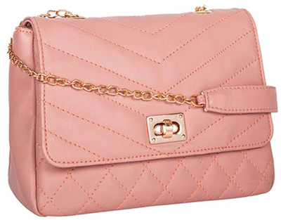 

Peperone Women Casual Pink PU Sling Bag