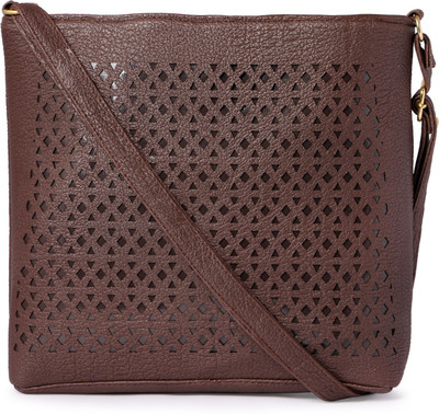 

Raju purse collection Women Casual Brown PU Sling Bag
