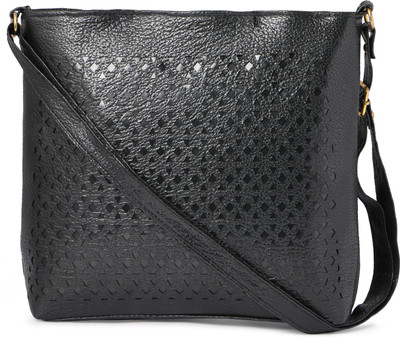 

Raju purse collection Women Casual Black PU Sling Bag