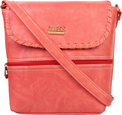 

taps fashion Girls Casual Orange PU Sling Bag