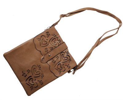 

Tribal Zone Girls Casual Brown PU Sling Bag