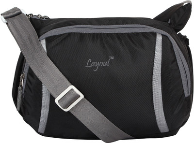 Layout Boys & Girls Casual Black Polyester Messenger Bag