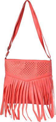 

Raju purse collection Girls Casual Orange PU Sling Bag