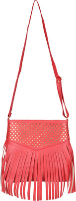 

WhiteAsh Women Casual Red PU Sling Bag