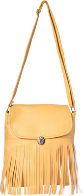 

Raju purse collection Girls Casual Yellow PU Sling Bag