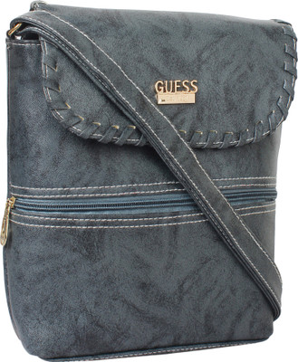 

taps fashion Girls Casual Grey PU Sling Bag