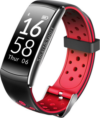 

OWO Q8 Black Red Smart Band Strap(Red), Red and black