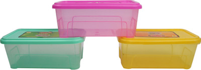 

Nahata Homeware Diamond 00 Storage Box(Yellow, Pink, Green)