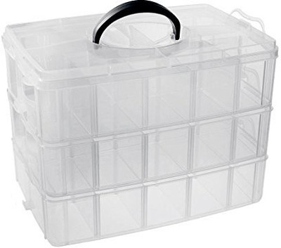 

SYGA 30 Compartments Storage Box Storage Box(White)