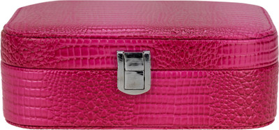 

ZEVORA Designer11 Makeup, Jewellery, Multi Purpose Vanity Box(Pink)