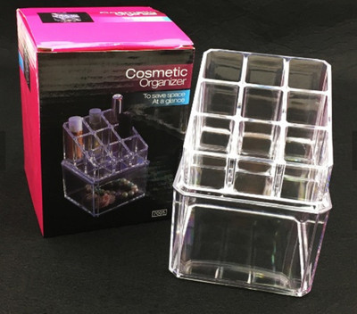 

AVMART Cosmetic Lipstick & Nail Polish Organizer Mini Makeup Vanity Box(Transperant)