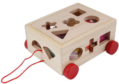 

Baybee Wooden Shape Sorter Pull-Along Cube(Multicolor)