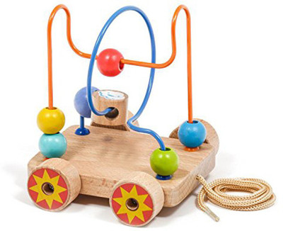 

Baybee Premium Wooden Color- Stacking Toyset Wooden Toy / Educational Toy for Children (Pull Trolly)(Multicolor)