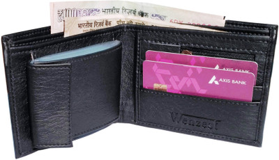 

Wenzest Boys Black Artificial Leather Wallet(10 Card Slots)