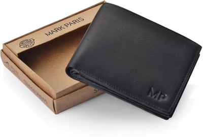 

Mark Paris Men Black Genuine Leather Wallet(4 Card Slots)