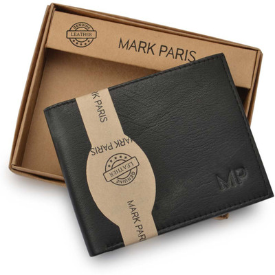 

Mark Paris Men Black Genuine Leather Wallet(4 Card Slots)