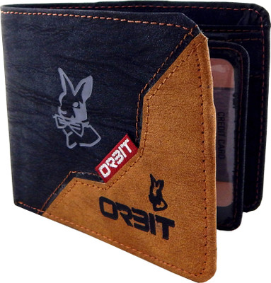 

Orbit Men Black, Khaki Genuine Leather Wallet(5 Card Slots), Black;rust
