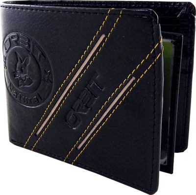 

Orbit Men Black Genuine Leather Wallet(6 Card Slots)