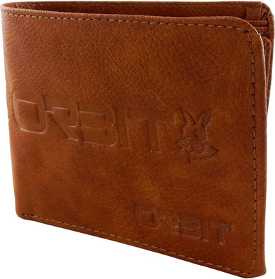 

Orbit Men Khaki Genuine Leather Wallet(5 Card Slots), Rust
