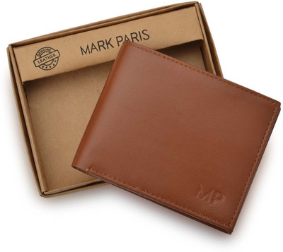 

Mark Paris Men Brown Genuine Leather Wallet(4 Card Slots)