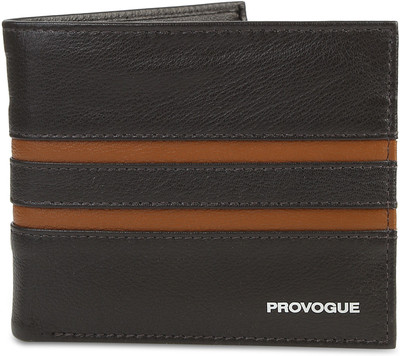 

Provogue Men Brown Genuine Leather Wallet(4 Card Slots), Brown & tan