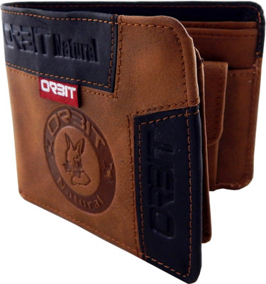 

Orbit Men Khaki, Black Genuine Leather Wallet(5 Card Slots), Black;rust
