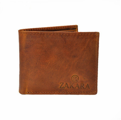 

Zakara Men Brown Genuine Leather Wallet(2 Card Slots)