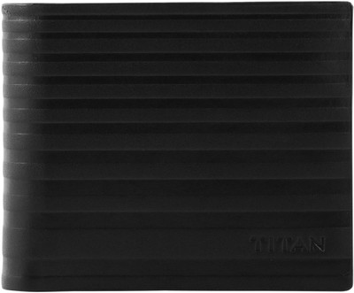 

Titan Men Black Genuine Leather Wallet(4 Card Slots)