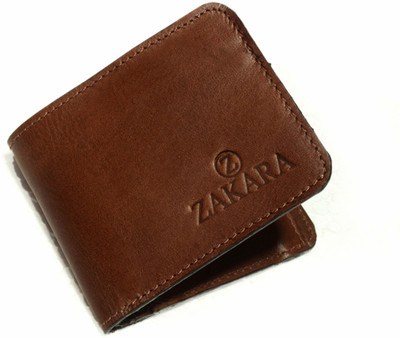 

zakara Men Brown Genuine Leather Wallet(3 Card Slots)