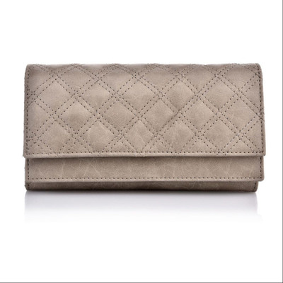 

Satya Paul Women Grey Genuine Leather Wallet(12 Card Slots)