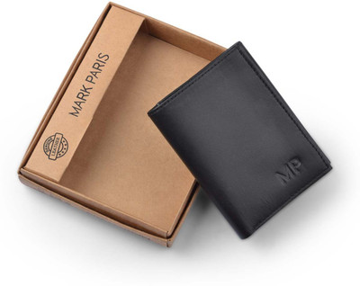 

Mark Paris Men Black Genuine Leather Wallet(4 Card Slots)