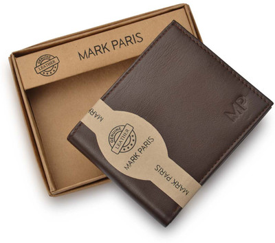 

Mark Paris Men Tan Genuine Leather Wallet(4 Card Slots)