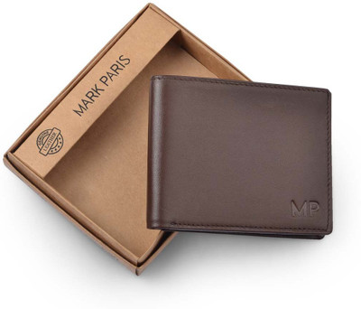

Mark Paris Men Brown Genuine Leather Wallet(8 Card Slots)