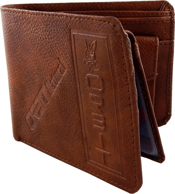 

Orbit Men Tan Genuine Leather Wallet(5 Card Slots)