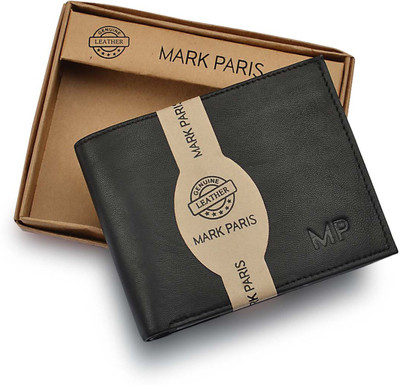 

Mark Paris Men Black Genuine Leather Wallet(6 Card Slots)