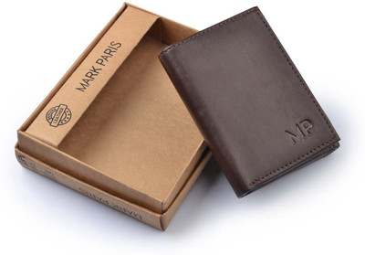 

Mark Paris Men Brown Genuine Leather Wallet(4 Card Slots)
