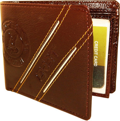 

Orbit Men Brown Genuine Leather Wallet(6 Card Slots)