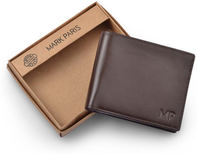 

Mark Paris Men Brown Genuine Leather Wallet(4 Card Slots)