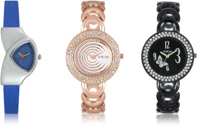Elife 0201-0202-0208-COMBO Multicolor Dial analogue Watches for Women (Pack Of 3) Watch  - For Women   Watches  (Elife)