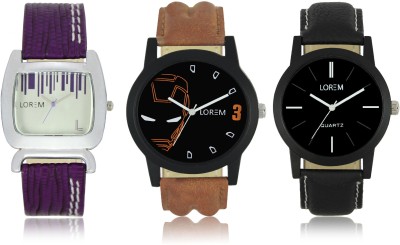 Elife 04-05-0207-COMBO Multicolor Dial analogue Watches for men and Women (Pack Of 3) Watch  - For Couple   Watches  (Elife)