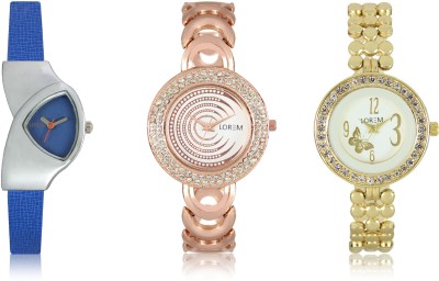 Elife 0202-0203-0208-COMBO Multicolor Dial analogue Watches for Women (Pack Of 3) Watch  - For Women   Watches  (Elife)