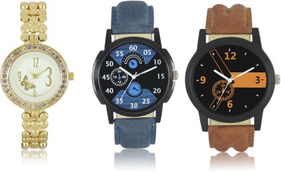 CelAura 01-02-0203-COMBO Multicolor Dial analogue Watches for men and Women (Pack Of 3) Watch  - For Couple   Watches  (CelAura)
