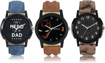 Elife 03-04-07-COMBO Multicolor Dial analogue Watches for men(Pack Of 3) Watch  - For Men   Watches  (Elife)