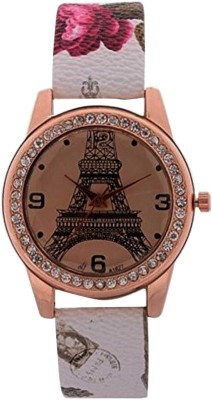 Faas Eiffel Tower Printed Dial Diamond Bezel Designer Watch  - For Women   Watches  (Faas)
