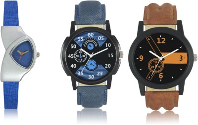 CelAura 01-02-0208-COMBO Multicolor Dial analogue Watches for men and Women (Pack Of 3) Watch  - For Couple   Watches  (CelAura)